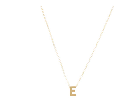 Bijuterii femei able letter charm necklace e gold-filledvermeil
