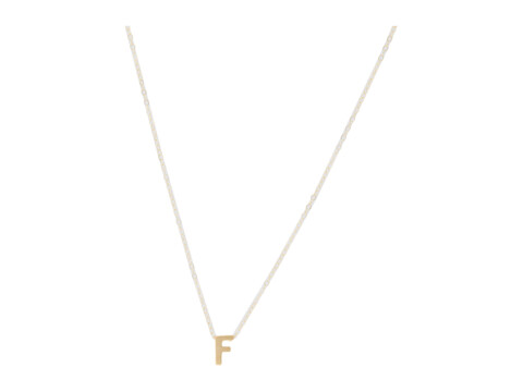 Bijuterii femei able letter charm necklace f gold-filledvermeil