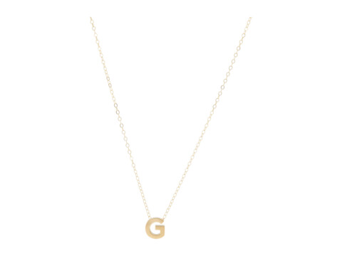 Bijuterii femei able letter charm necklace g gold-filledvermeil