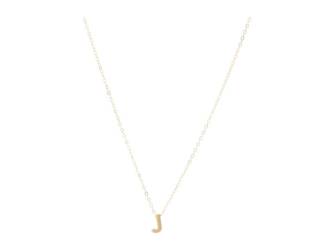 Bijuterii femei able letter charm necklace j gold-filledvermeil