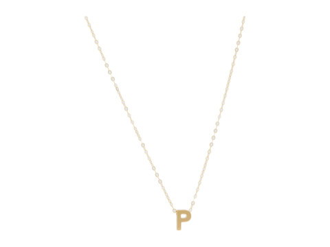Bijuterii femei able letter charm necklace p gold-filledvermeil