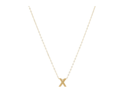 Bijuterii femei able letter charm necklace x gold-filledvermeil