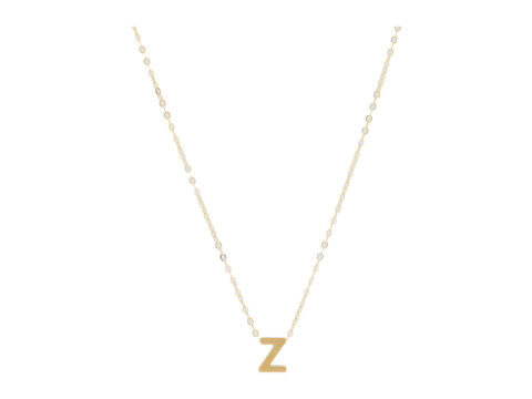 Bijuterii femei able letter charm necklace z gold-filledvermeil