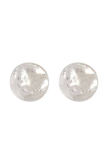 Bijuterii femei adami martucci sterling silver textured small disc drop earrings sterling silver
