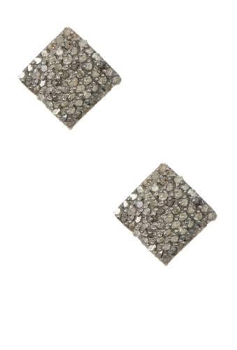 Bijuterii femei adornia ethel champagne diamond stud earrings - 090 ctw silver