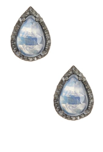 Bijuterii femei adornia moore moonstone champagne diamond earrings silver-white