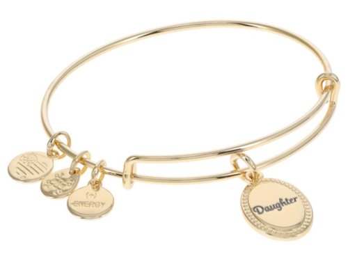 Bijuterii femei alex and ani because i love you daughter bracelet shiny antique gold