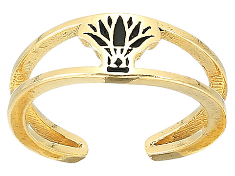 Bijuterii femei alex and ani blue lotus pierced ring 14kt gold plated