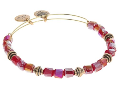 Bijuterii femei alex and ani elation beaded bracelet raspberry gold