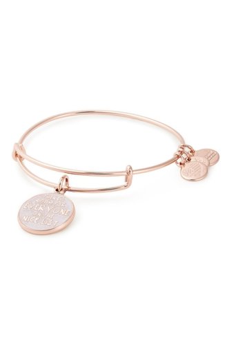 Bijuterii femei alex and ani elf theres room for everyone on the nice list expandable wire bangle bracelet rose gold