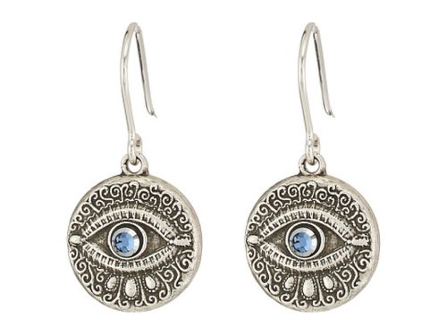 Bijuterii femei alex and ani evil eye hook earrings rafaelian silver