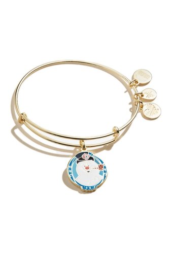 Bijuterii femei alex and ani frosty the snowman expandable wire bangle bracelet shiny gold