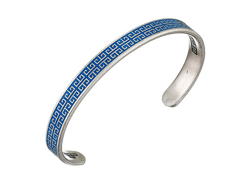 Bijuterii femei alex and ani seaside color infusion cuff bracelet indigo waverafaelian silver