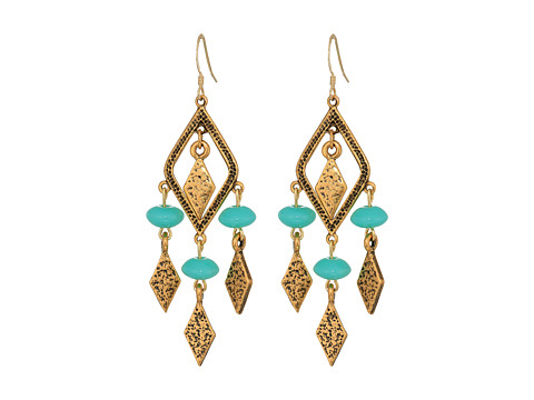 Bijuterii femei alex and ani spearhead ocean earrings rafaelian gold