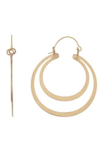 Bijuterii femei area stars matte circle earrings gold
