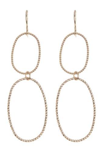 Bijuterii femei area stars textured wire oval earrings gold