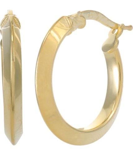Bijuterii femei argento vivo curved click top hoop earrings gold