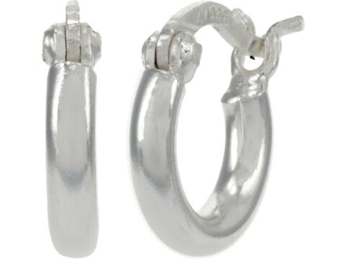 Bijuterii femei argento vivo small essential hoop earrings silver