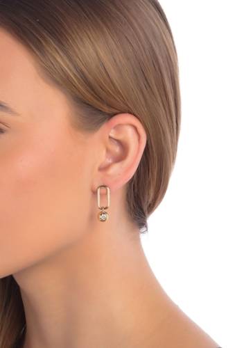Bijuterii femei burberry stud link dangle earrings multicolour