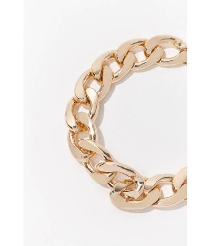 Bijuterii femei forever21 chunky curb chain bracelet gold