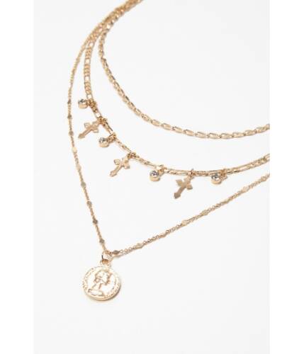 Bijuterii femei forever21 coin charm necklace gold