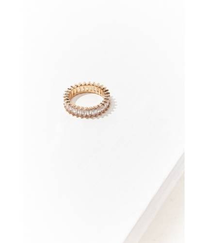 Bijuterii femei forever21 faux gem cocktail ring goldclear