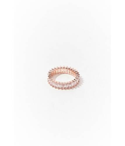 Bijuterii femei forever21 faux gem cocktail ring rose goldclear