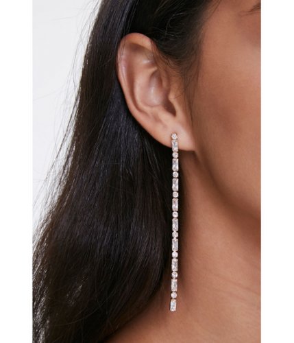 Bijuterii femei forever21 faux gem drop earrings goldclear