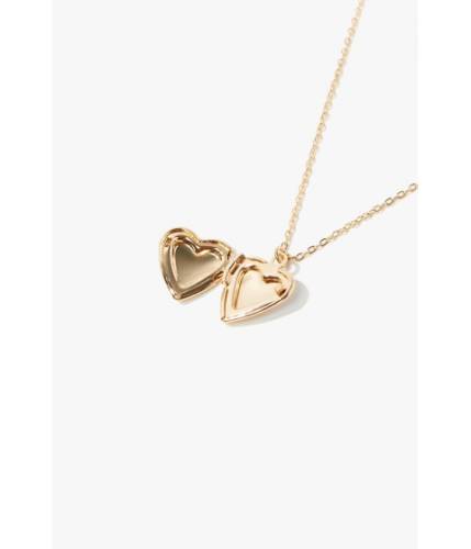 Bijuterii femei forever21 heart locket pendant necklace gold