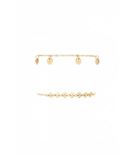 Bijuterii femei forever21 ornate charm bracelet set gold