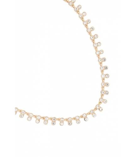 Bijuterii femei Forever21 rhinestone chain-link necklace goldclear