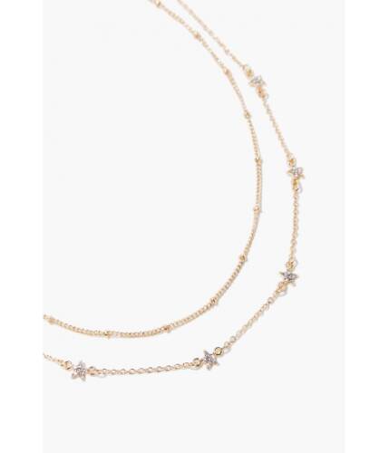 Bijuterii femei forever21 star charm necklace set goldclear