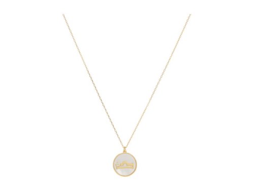 Bijuterii femei kate spade new york in the stars mother-of-pearl libra pendant necklace mother-of-pearlgold
