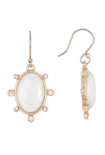Bijuterii femei lucky brand white mother of pearl drop earrings gold