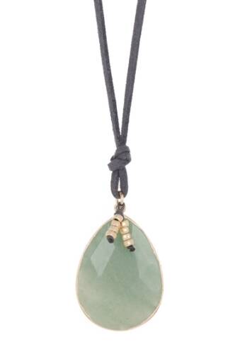 Bijuterii femei melrose and market semiprecious stone pendant necklace green- grey