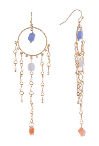 Bijuterii femei melrose and market stone dreamcatcher earrings blue multi- gold