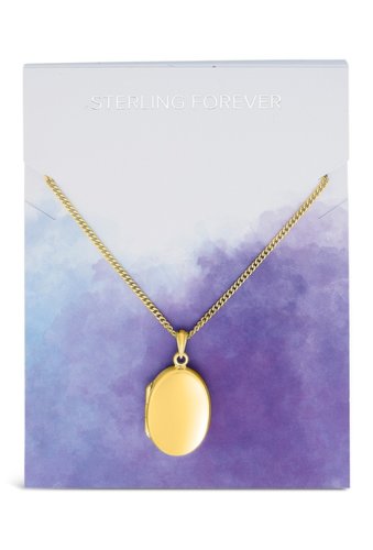 Bijuterii femei sterling forever 14k yellow gold plated sterling silver round locket pendant necklace gold