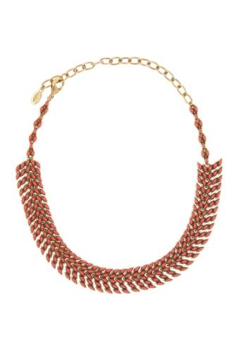 Bijuterii femei valentino beaded choker necklace antique goldcorallo