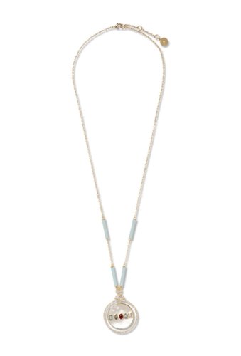 Bijuterii femei vince camuto 30 pendant necklace with mother of pearl disk crystal pave gold 01