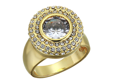 Bijuterii femei vince camuto cocktail ring goldcrystal