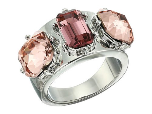 Bijuterii femei vince camuto stone ring rhodiumblush rosevintage mauveblack diamond