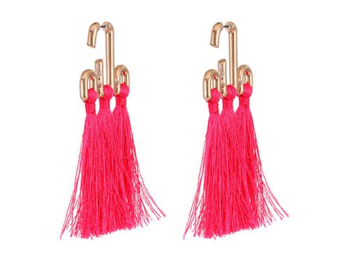 Bijuterii femei vivienne westwood jan earrings neon pink tassel