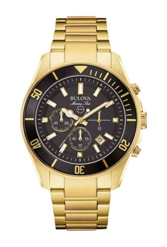 Ceasuri barbati bulova mens marine star quartz bracelet watch 43mm gold-tone