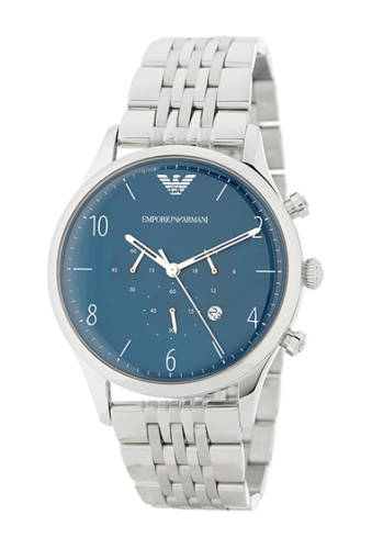 Ceasuri barbati emporio armani mens beta stainless steel watch stainless and blue