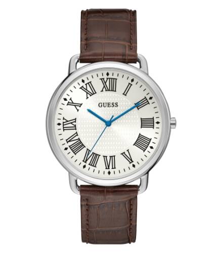Ceasuri barbati guess brown and silver-tone analog watch multi