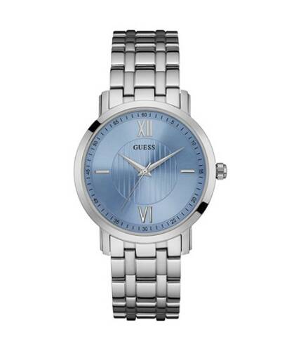 Ceasuri barbati guess silver-tone blue analog watch no color