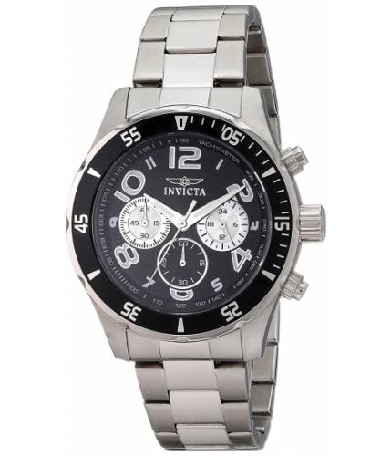 Ceasuri barbati Invicta Watches invicta men\'s 12910 pro diver stainless steel bracelet watch with black dial blacksilver