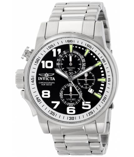Ceasuri barbati invicta watches invicta men\'s 14955 i-force silver-tone stainless steel watch blacksilver