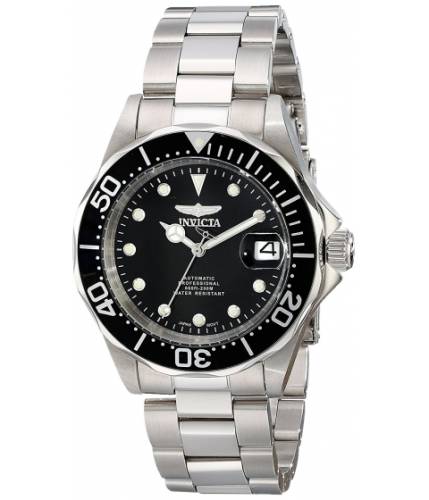 Ceasuri barbati invicta watches invicta men\'s 17039 pro diver stainless steel watch with link bracelet blacksilver