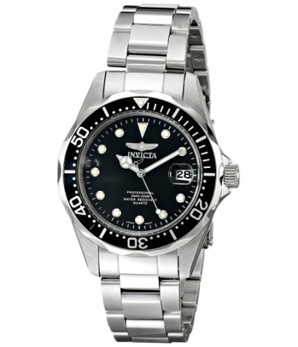 Ceasuri barbati invicta watches invicta men\'s 17046 pro diver analog display japanese quartz silver watch blacksilver